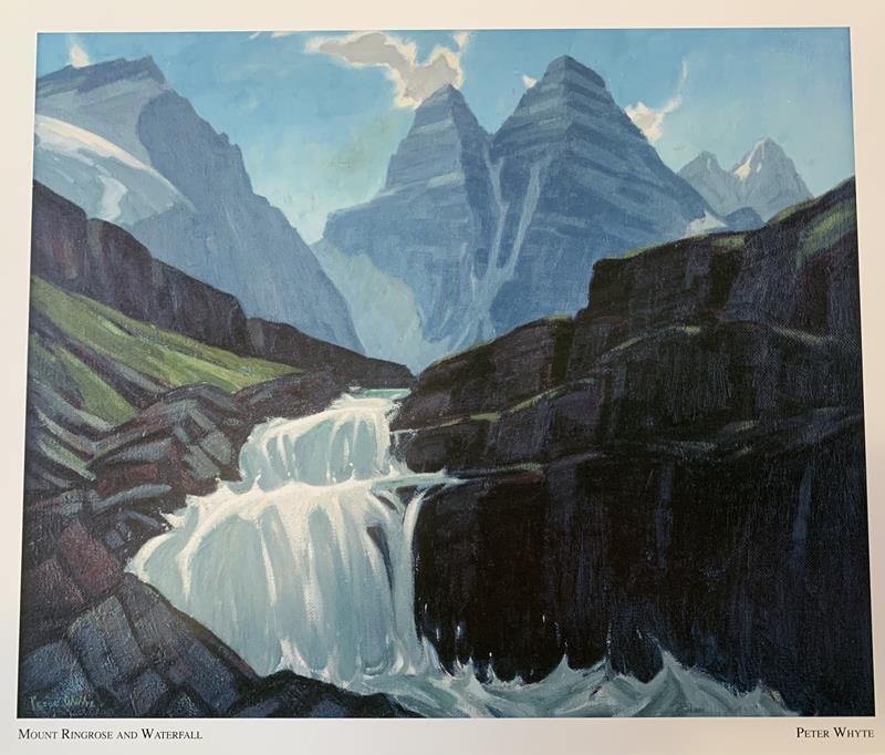 Mount Ringrose Waterfall Print